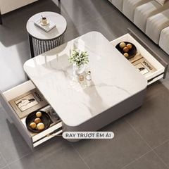 Bàn trà sofa TC xám vân đá sang trọng, đẳng cấp - GM169.04