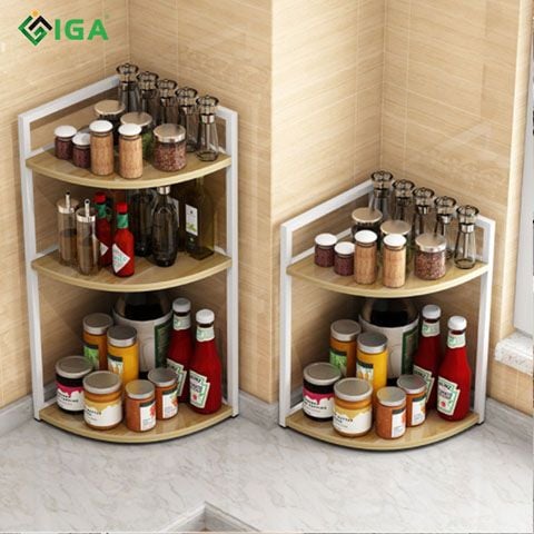 Kệ gia vị góc tường - GM49