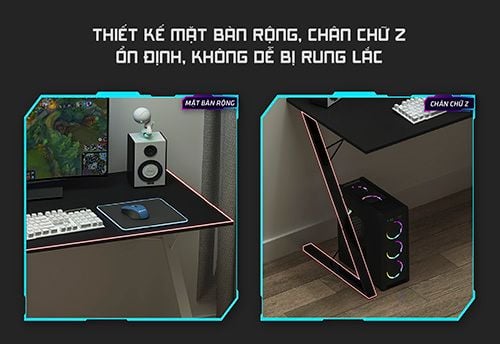 Bàn Gaming Chân Chữ Z GM57