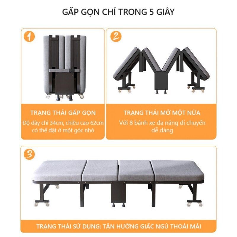 Giường gấp thông minh GM64
