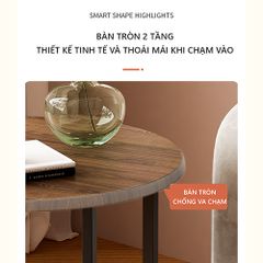 Bàn Trà Tròn 2 Tầng GM84