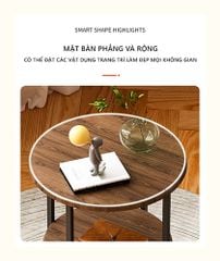 Bàn Trà Tròn 2 Tầng GM84