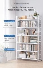 Kệ sách đa năng màu trắng - GM97