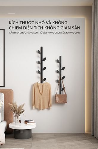 Móc Treo Quần Áo Gắn Tường Hình Lá Cây GM98