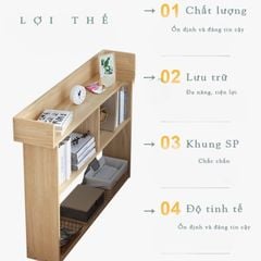 Kệ đầu giường vân gỗ GP137