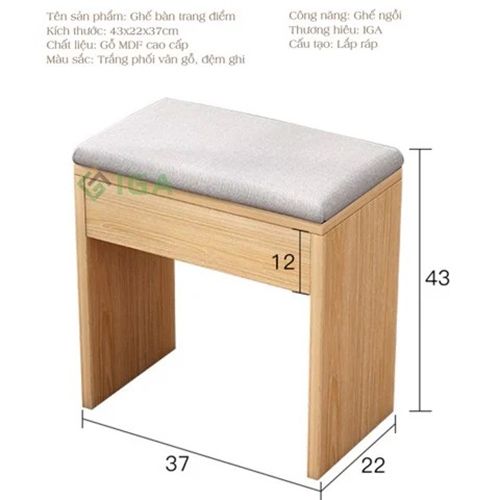 Ghế Bàn Trang Điểm GP138