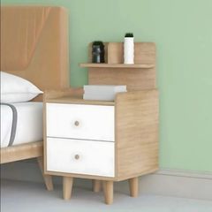 Kệ đầu giường 2 ngăn kéo kèm kệ nhỏ chia ngăn - GP172