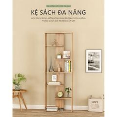 Kệ sách đứng ziczac 6 tầng tối giản - GP216