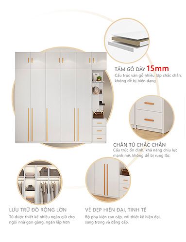 Tủ Quần Áo hiện đại GP241