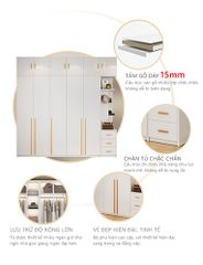 Tủ Quần Áo hiện đại GP241