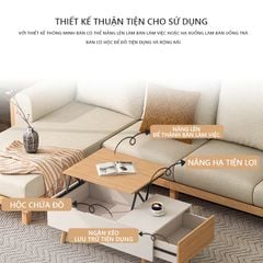 Bàn trà chữ nhật nâng hạ thông minh - GP253