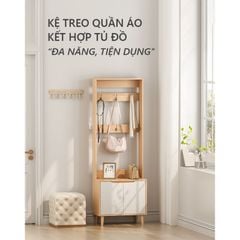 Kệ treo quần áo kết hợp tủ đồ đa năng hiện đại - GP254