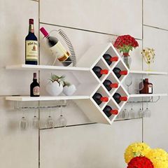 Kệ rượu tam giác treo tường 2 tầng - GP26