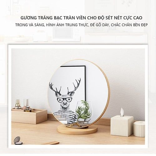 Gương Trang Điểm Để Bàn mini GP278