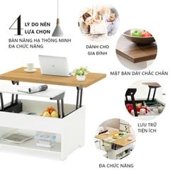 Bàn trà thông minh kết hợp bàn ăn cao cấp - GP283
