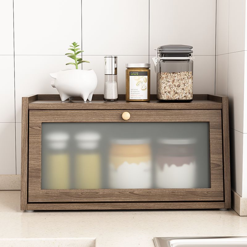 Kệ bếp bệt đựng gia vị 1 tầng màu gỗ óc chó - GP293