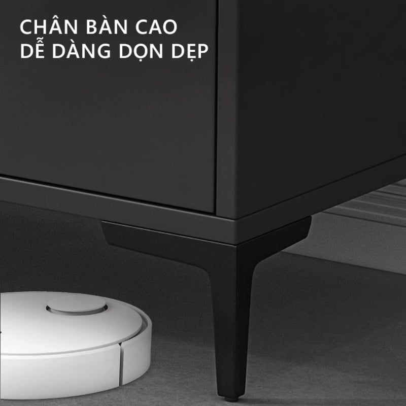 Kệ tivi đen vân đá 2m2 - GP298