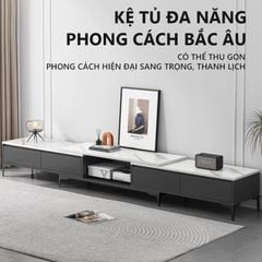 Kệ tivi vân đá 2m4-3m - GP299
