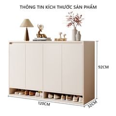Tủ giày cánh mở trắng - GP316