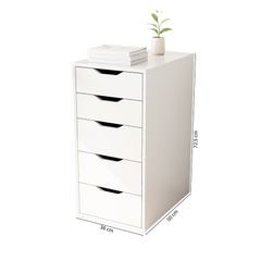 Tủ Đựng Đồ Đa Năng Màu Trắng 5 Ngăn Kéo - GP320
