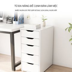 Tủ Đựng Đồ Đa Năng Màu Trắng 5 Ngăn Kéo - GP320