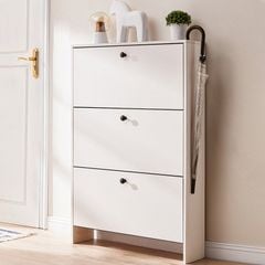 Tủ giày 3 cánh lật full trắng - GP321