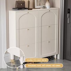 Tủ giày TC 6 cánh lật trắng GP333