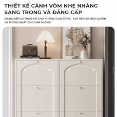Tủ giày TC 6 cánh lật trắng GP333