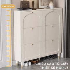 Tủ giày TC 6 cánh lật trắng GP333