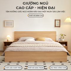 Giường đôi sang trọng kiểu dáng tinh tế hiện đại - GP338