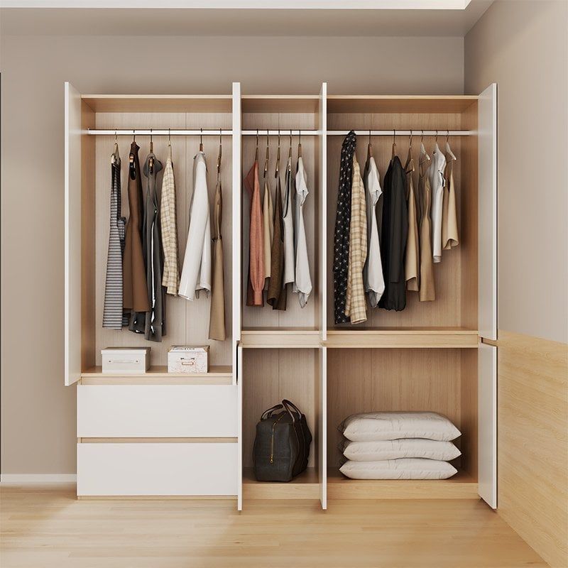 Tủ 5 Cánh Vân Gỗ Trắng GP341