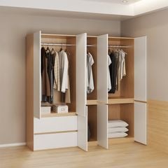 Tủ 5 Cánh Vân Gỗ Trắng GP341