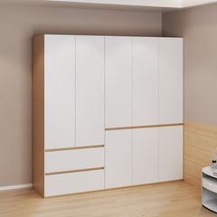 Tủ 5 Cánh Vân Gỗ Trắng GP341