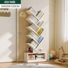 Kệ Sách Hình Cây nhiều tầng, đa năng có ngăn chứa đồ - GP63