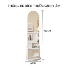 Gương Đứng Xoay 360 Vân Gỗ GP312