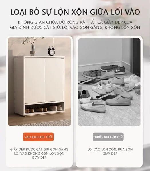 Tủ giày gỗ hiện đại cánh mở GP315