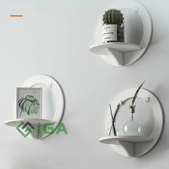Kệ Treo Tường Gỗ Nhựa IG389