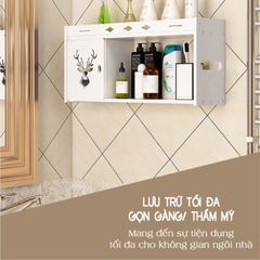 Kệ Nhà Tắm Thông Minh IGA Họa Tiết Hươu - IG393