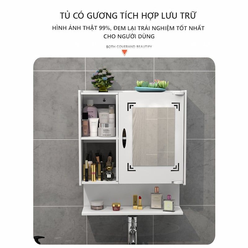 Tủ gương treo phòng tắm đa năng, tiện lợi - IG413