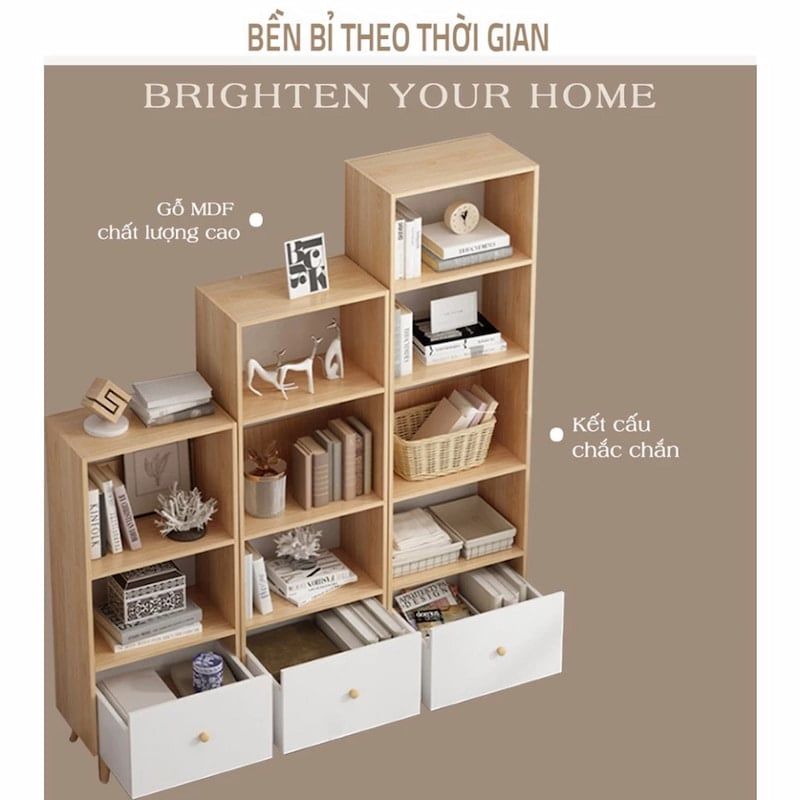 Tủ kệ sách S style đa năng - GP144