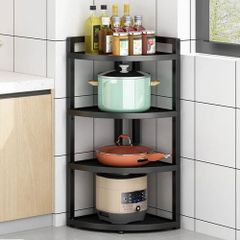 Kệ Góc Đa Năng Gỗ 15 Ly Đen Hiện Đại GM119