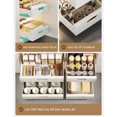 Thiết bị nhà bếp, ngăn kéo kệ đựng gia vị nhỏ gọn, đa năng - GM165