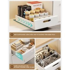 Thiết bị nhà bếp, ngăn kéo kệ đựng gia vị nhỏ gọn, đa năng - GM165