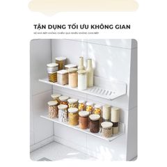 Kệ gia vị dán tường đa dạng kích thước cho phòng bếp - GM178