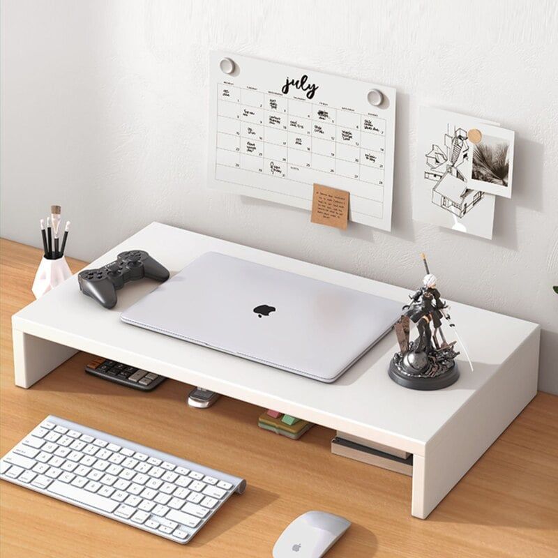 Kệ máy tính laptop màu trắng nhỏ gọn - GA27