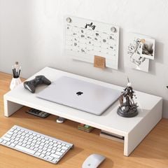 Kệ máy tính laptop màu trắng nhỏ gọn - GA27