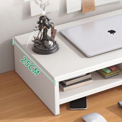 Kệ máy tính laptop để bàn trắng nhỏ gọn - GA25