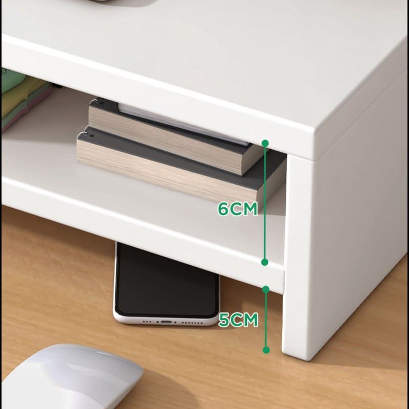 Kệ máy tính laptop để bàn trắng nhỏ gọn - GA25