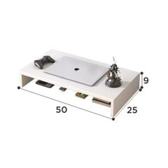 Kệ máy tính laptop màu trắng nhỏ gọn - GA27