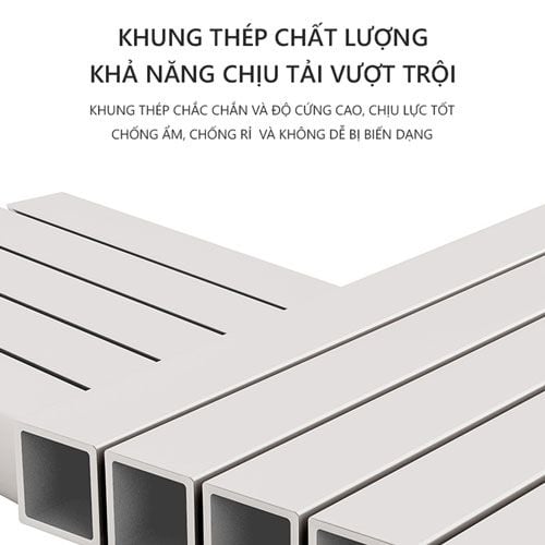Kệ máy giặt ( khung trắng-vân gỗ 15ly) GM115